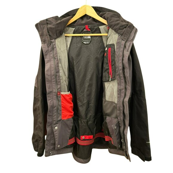 The North Face Men's Hyvent Anorak Jacket Black Gray Size Small Waterproof EUC - Picture 5 of 8